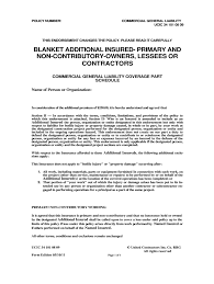 Additional insured endorsements are one of the most commonly requested and often misunderstood forms in an insurance policy. Primary And Noncontributory Endorsement Form Fill Online Printable Fillable Blank Pdffiller