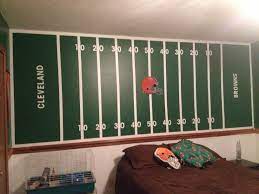 Jake S Cleveland Browns Football Field Wall Football Bedroom Sports Room Cleveland Browns Football