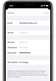 Tap next and wait for mail to verify your account. Set Up Exchange Activesync On Your Iphone Ipad Or Ipod Touch Apple Support