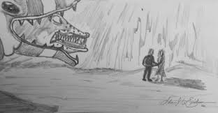 All i need is a striped suit jacket still, blegh. Artstation Beetlejuice 1988 Meeting The Sandworm Adam J G Erickson