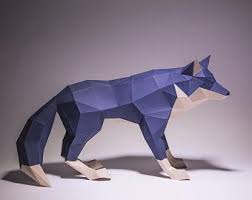 Bear Model Animal Model Bear Lowpoly Bear Baloo Bear Etsy 3d Paper Art Paper Art Paper Sculpture