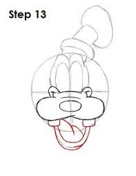 To the left, draw a similar long, rectangular shape as a guide for goofy's other pant leg. 19 Goofy Drawing Steps Ideas Goofy Drawing Goofy Cartoon Drawings