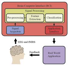 The brain produces weak electrical signals that can be measured from the skull. An Effective Classification Framework For Brain Computer Interface System Design Based On Combining Of Fnirs And Eeg Signals Peerj