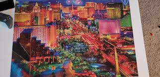 Las vegas jigsaw puzzle 2000. Viva Las Vegas Ravensburger 2000 Pcs Biggest Puzzle Yet Jigsawpuzzles
