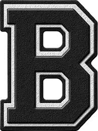 Check spelling or type a new query. Presentation Alphabets Black Varsity Letter B