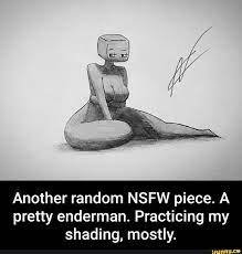 Another random NSFW piece. A pretty enderman. Practicing my shading,  mostly. - iFunny Brazil