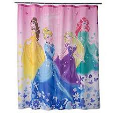 Disney Princess Ariel Belle Cinderella Rapunzel Fabric Shower Curtain Princess Shower Shower Curtain Disney Shower Curtain