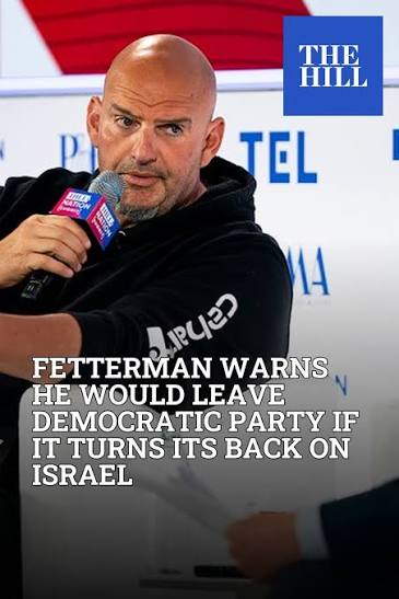 Maverick Sen. John Fetterman (D-Pa.) has said he has “no plans” to leave the Democratic Party, but he warned on Wednesday that if Democrats completely turn their backs on U.S. support for