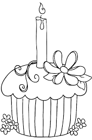 Birthday coloring pages for preschool, kindergarten and elementary school children to print and color. Birthday Coloring Pages 1st Girls