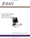 Lean Six Sigma Green Belt for Services Student Guide (Juran Online ...