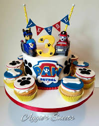 3rd Birthday Paw Patrol Cake For 3 Year Old Boy Paw Patrol Cake And Cupcakes Paw Patrol Birthday Cake Paw Patrol Cake Paw Patrol Cupcakes