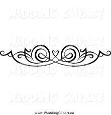 Vector Marriage Clipart Of A Black And White Swirl Border And Download Free Best Quality On Clipart Ema Clip Art Clip Art Borders Clip Art Black And White