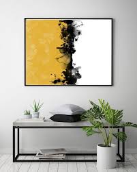 Mustard Print Wall Art Printable Art Digital Print Yellow Etsy Abstract Art Poster Art Cactus Wall Art