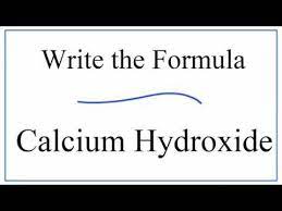 Writing The Formula For Calcium Hydroxide Youtube