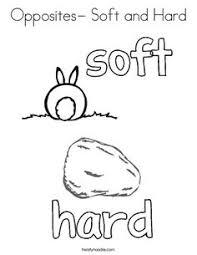 Opposites Soft And Hard Coloring Page Twisty Noodle Opposites Preschool Preschool Learning Activities English Worksheets For Kids