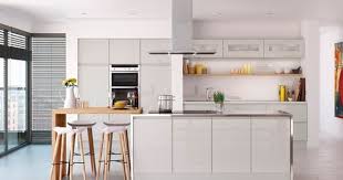 High Gloss Acrylic Cabinet Doors In A Pure White Modern Kitchen Modernkitchen Kitchendesignideas Cozinhas Modernas Cozinhas Minusculas Decoracao Cozinha