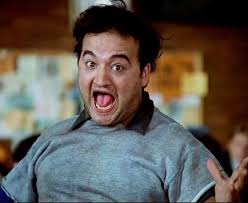 Day One of filming ANIMAL HOUSE! John Belushi: BLUTO. (First of a series of  photos . . . )