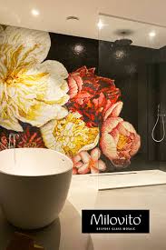 Deze Bloemen Blijven Altijd Vers Glasmozaiek Badkamer Bloemen Mozaiek