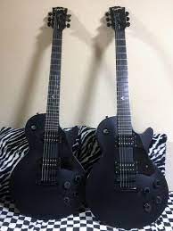 Epiphone Les Paul Studio Goth Japan Domestic Market Only Body Mahogany Body Neck Set Mahogany Neck Rosewood Fingerboard With An Epsilon E Inlay At The 12th