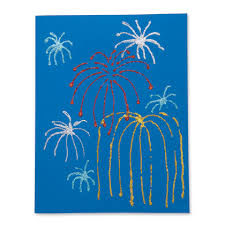 How to make fireworks art project for kids? Glitter Fireworks Paper Craft For Kids Le Top Blog