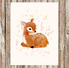 Woodland Nursery Decor Fawn Nursery Deer Nursery Nursery Prints Nursery Wall Art Nursery Art Fawn Painting Baby Animal Nursery Fawn Nursery Deer Nursery