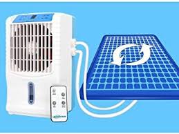 Eeexy Air Conditioning Fan Mattress Summer Remote Control Water Cooled Mattress Cool Single Blue In 2020 Air Conditioning Fan Remote Control Cool Stuff
