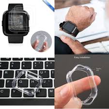 Tempered Glass Screen Protector White Guard Shield Cover Case For Fitbit Versa Glass Screen Protector Fitbit Screen Protector
