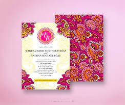 Martha Indian Wedding Invitation Colorful And Festive Pink Etsy Colorful Invitations Hindu Wedding Invitations Indian Wedding Invitations