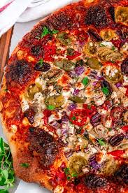 Vegetarian Greek Pizza Vegetarian Pizza Recipe Vegetarian Pizza Greek Pizza