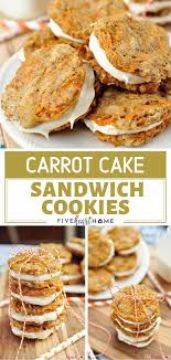 Slowly melt kisses in microwave, cook for about 30 seconds and stir. Carrot Cake Sandwich Cookies Carrot Cake Sandwich Cookies Dessert Recipes Easy Carrot Cake Cookies