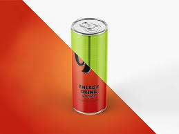 Energy Drink Mockup Set Drinks Energy Drink Can Mockup