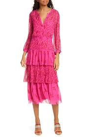 J r roses wholesale flowers promo code & deal last updated on january 16, 2021. Ba Sh Ba Sh Morris Floral Print Midi Dress In Fuchsia Modesens