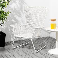 Hogsten Fauteuil Buiten Wit Ikea In 2020 Ikea Outdoor Furniture Ikea Patio Furniture Ikea Outdoor