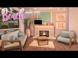 Bloxburg Modern Beach House House Build Youtube Bedroom House Plans House Decorating Ideas Apartments Beach House Living Room