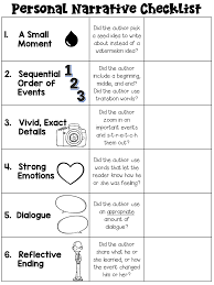 Free Personal Narrative Checklists Pdf Google Drive Personal Narrative Writing Personal Narratives Narrative Writing