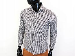 Details About O Reiss Mens Shirt Tailored Checks Grey Size L
