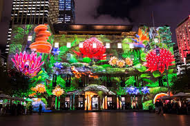 The City Of Sydney Has Turned Into A Magnificent Light Installation Festival Lights Light Installation Vivid