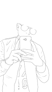 Black And White Mirror Selfie Drawing Mirrorselfie Lineart Linedrawing Sketch Tumblrwallpaper Keepitsimple Ootd Di 2020