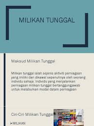 Learn vocabulary, terms and more with flashcards, games and other study tools. Perniagaan Nota Milikan Tunggal