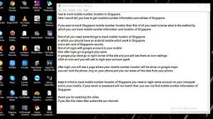 It's a position tracking application online. Track Mobile Number Location In Singapore Tech Youtube