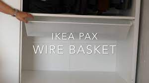 Pull storage unit transparent white drawers. Ikea Komplement Wire Basket Youtube