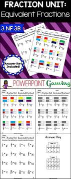Fraction Unit Equivalent Fractions Worksheet Fractions Worksheets Fractions Unit Fractions