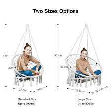 amazon com greenstell hammock chair macrame swing with hanging kits hanging cotton rope swing chair comfor macrame swing hammock chair macrame hanging chair