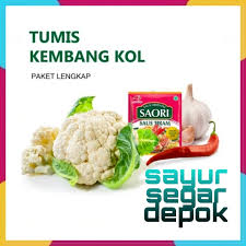 • 200 gr kembang kol, potong per kuntum • 250 gr udang sedang, kupas, kerat punggungnya • 1 tahu cina, potong dadu 2x2 cm. Jual Kembang Kol Paket Tumis Sayursegardepok Kota Depok Sayursegardepok Tokopedia