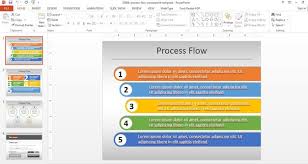 Simple Process Flow Template For Powerpoint Fl Process