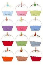 birthday calendar cupcakes free printable classroom