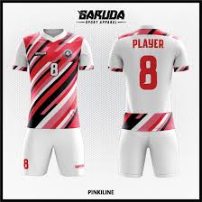 Siapa bilang jika desain baju bola warna pink itu tidak menarik? Eloknya Desain Jersey Futsal Printing Code Pinkline Bikin Kamu Terpikat