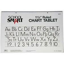 School Smart 85327 24 X 32 1 Inch Line Chart Tablet 25