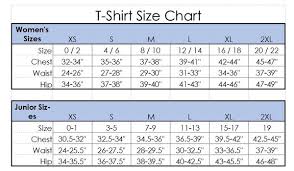 Junior T Shirts Size Chart The Latest Shirt Models 2018