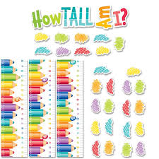 Painted Palette Growth Chart Mini Bulletin Board Set Ctp6979